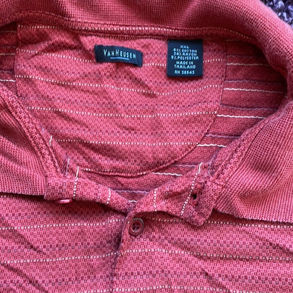 VanHeusen XXL burnt orange polo - Picture 2 of 3